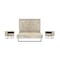 Armen Living Peridot 3 Piece Queen Bedroom Set in Natural Acacia Wood SETPEBDQN3A - alternate 1